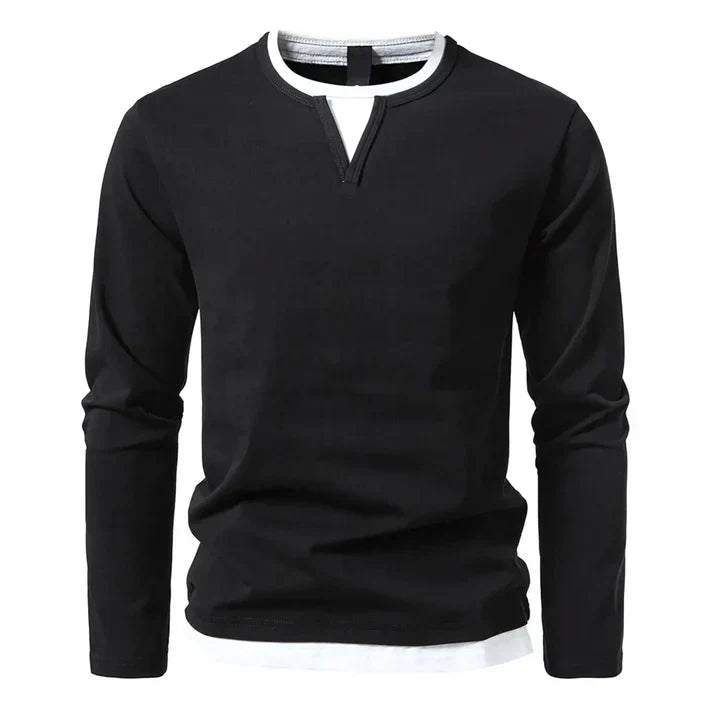 Alwin | Premium Langarmshirt aus gekämmter Baumwolle