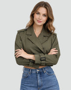 Emma | Kurzer, taillierter Trenchcoat