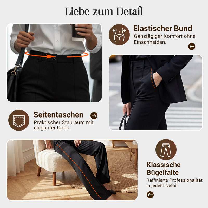 Damen Anzughose mit hoher Taille (1 kaufen, 1 GRATIS dazu)