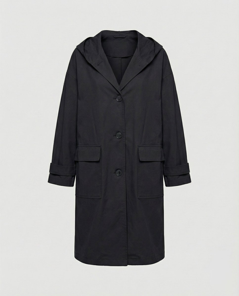 Ines | Klassischer langer wasserdichter Trenchcoat