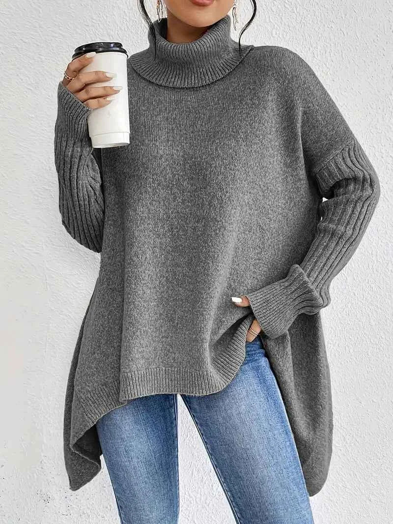 Eleganter Unisex Rollkragenpullover für jeden Anlass Damen