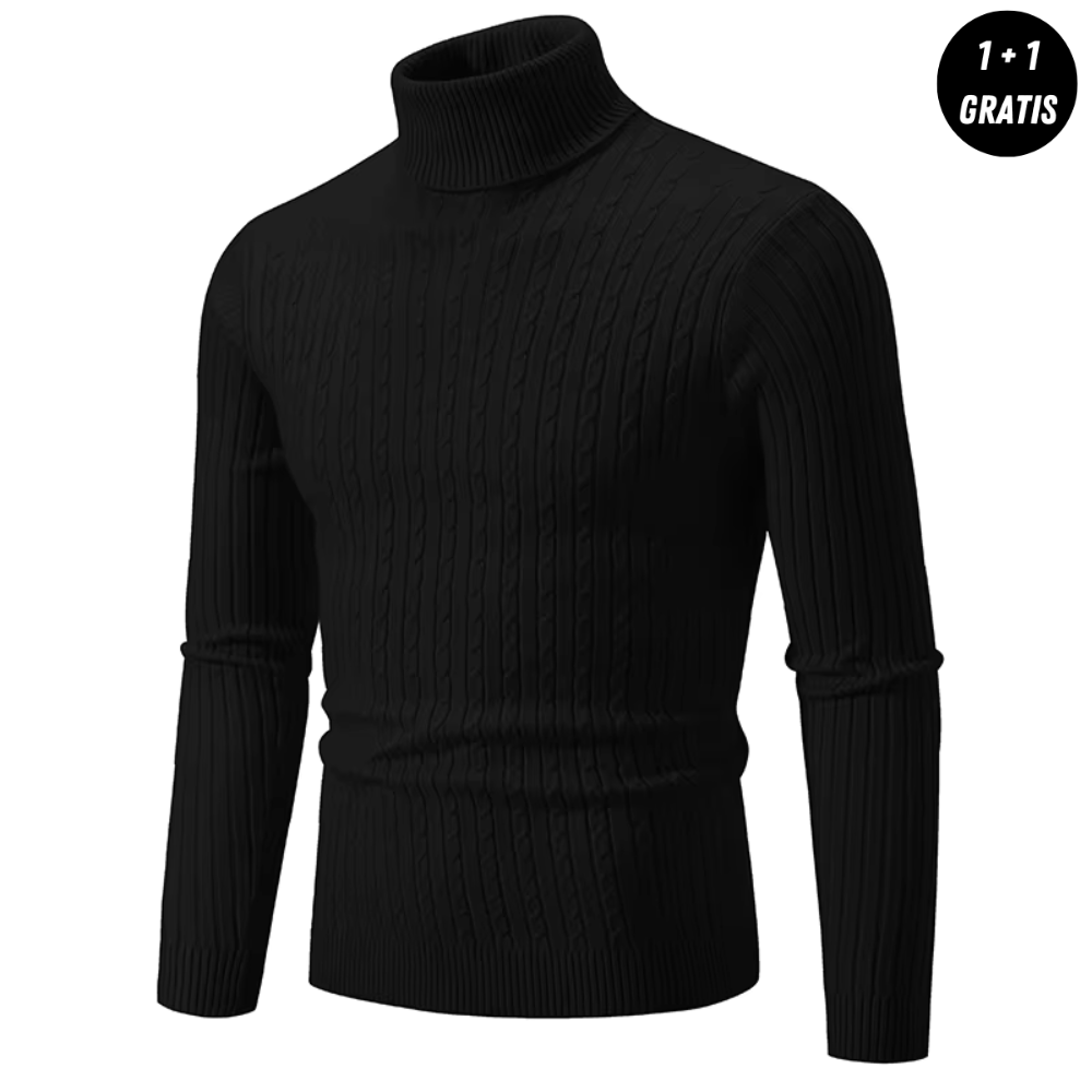 Gemütlicher Rollkragen-Strickpullover
