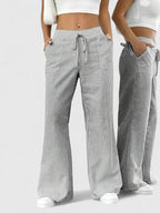 Bequeme Weite Hose mit Eleganten Details