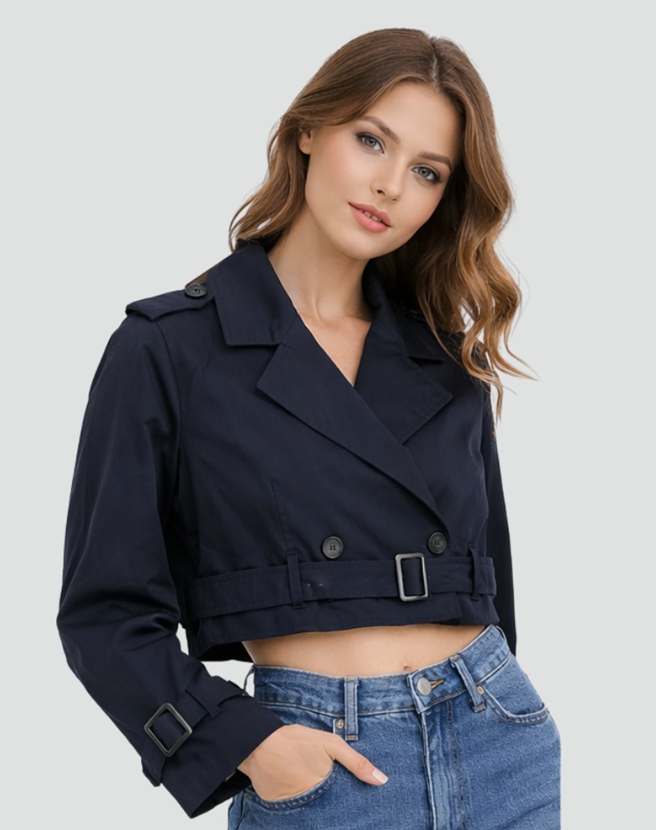 Emma | Kurzer, taillierter Trenchcoat