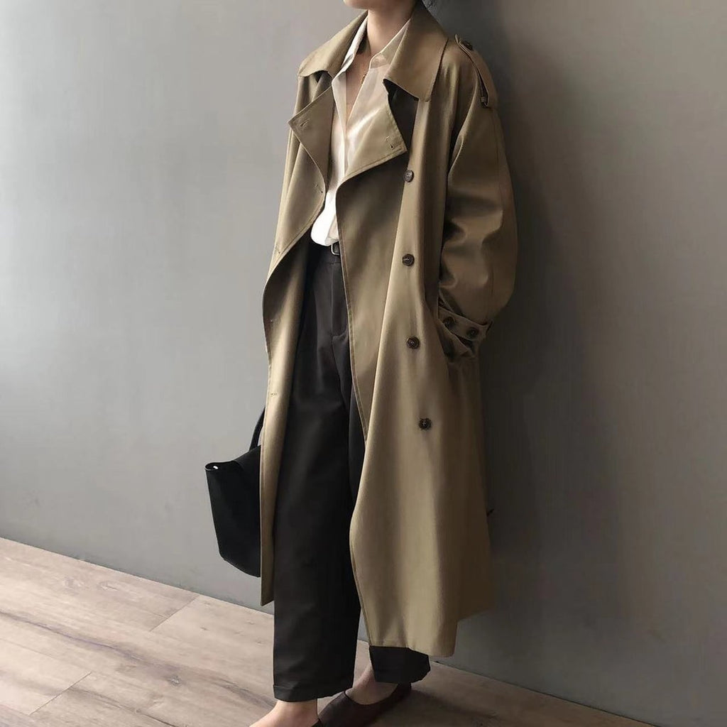 Charlotte | Wasserabweisender zweireihiger Trenchcoat für zeitlosen Stil