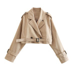 Karla | Stilvoller und vielseitiger kurzer Trenchcoat