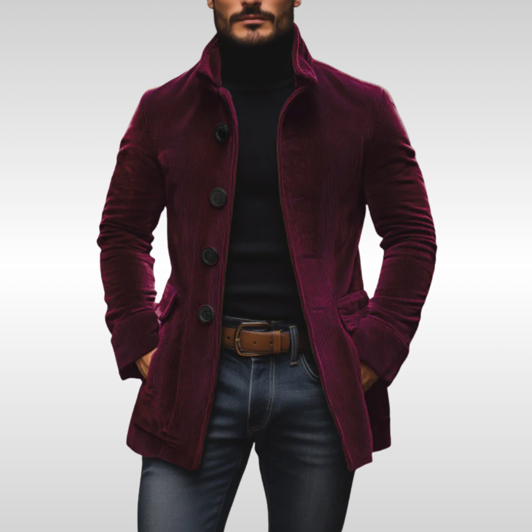 Ronald | Jacke aus Rippvelours