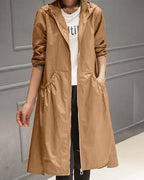 Victoria | Eleganter Statement-Trenchcoat mit Plissees
