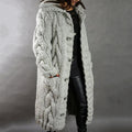 Eleanor | Women's Cable Knit Coat - Hooded