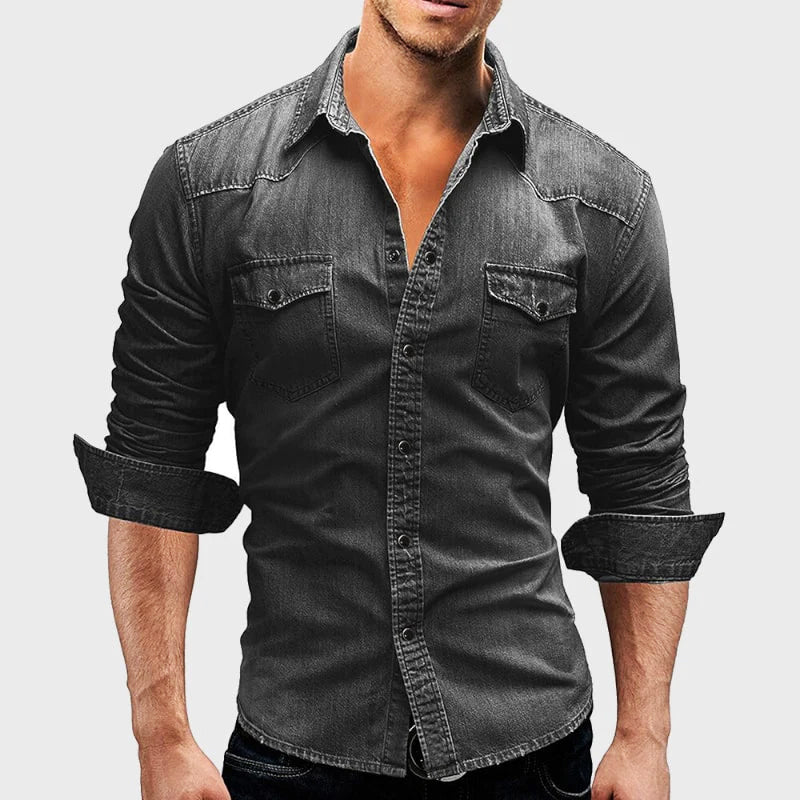 Denim-Hemd