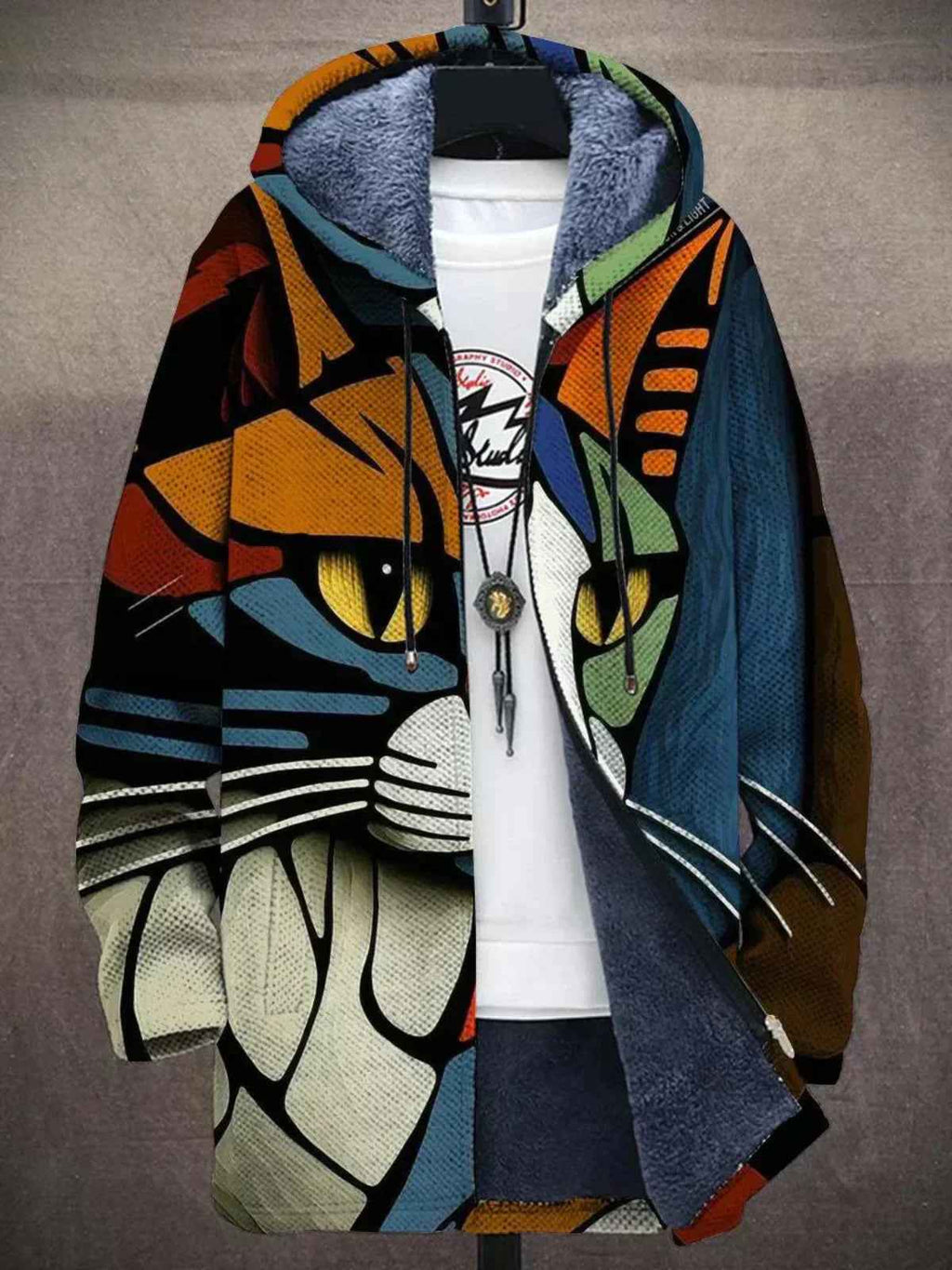 Eleganter Kunst-Inspirierter Cardigan für Luxuriösen Stil Damen