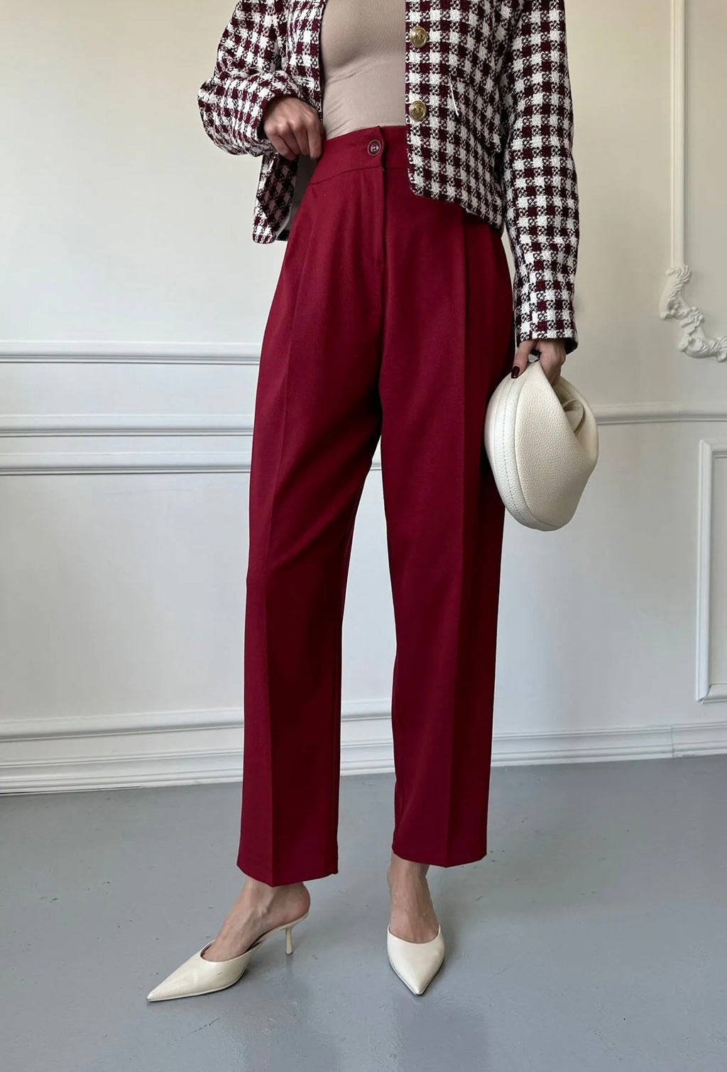 Vielseitige Klasssische Slim-fit-Anzughose