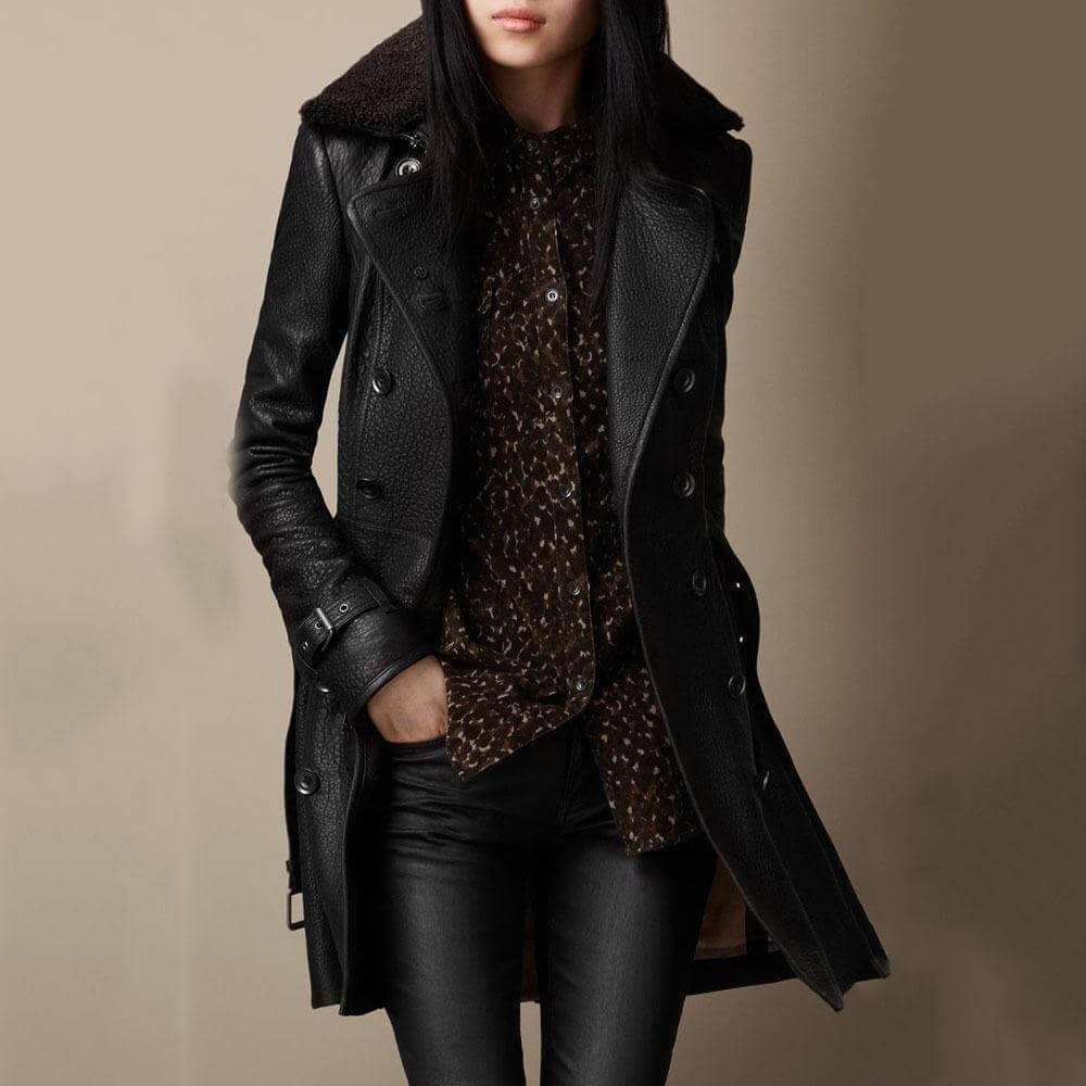Carolina | Women's Leather Coat - 3/4 Length