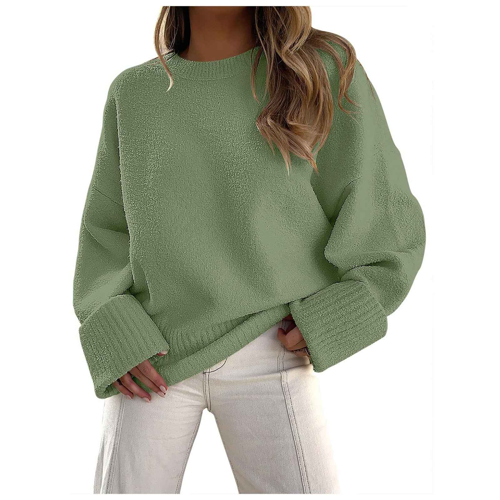 Gemützlicher Oversize-Flausch-Strickpullover - wolkenweicher Komfort, lockere Passform