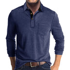Herren Langarmshirt in Unifarbe
