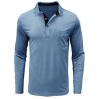 Herren Langarmshirt in Unifarbe