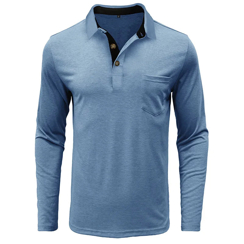 Herren Langarmshirt in Unifarbe