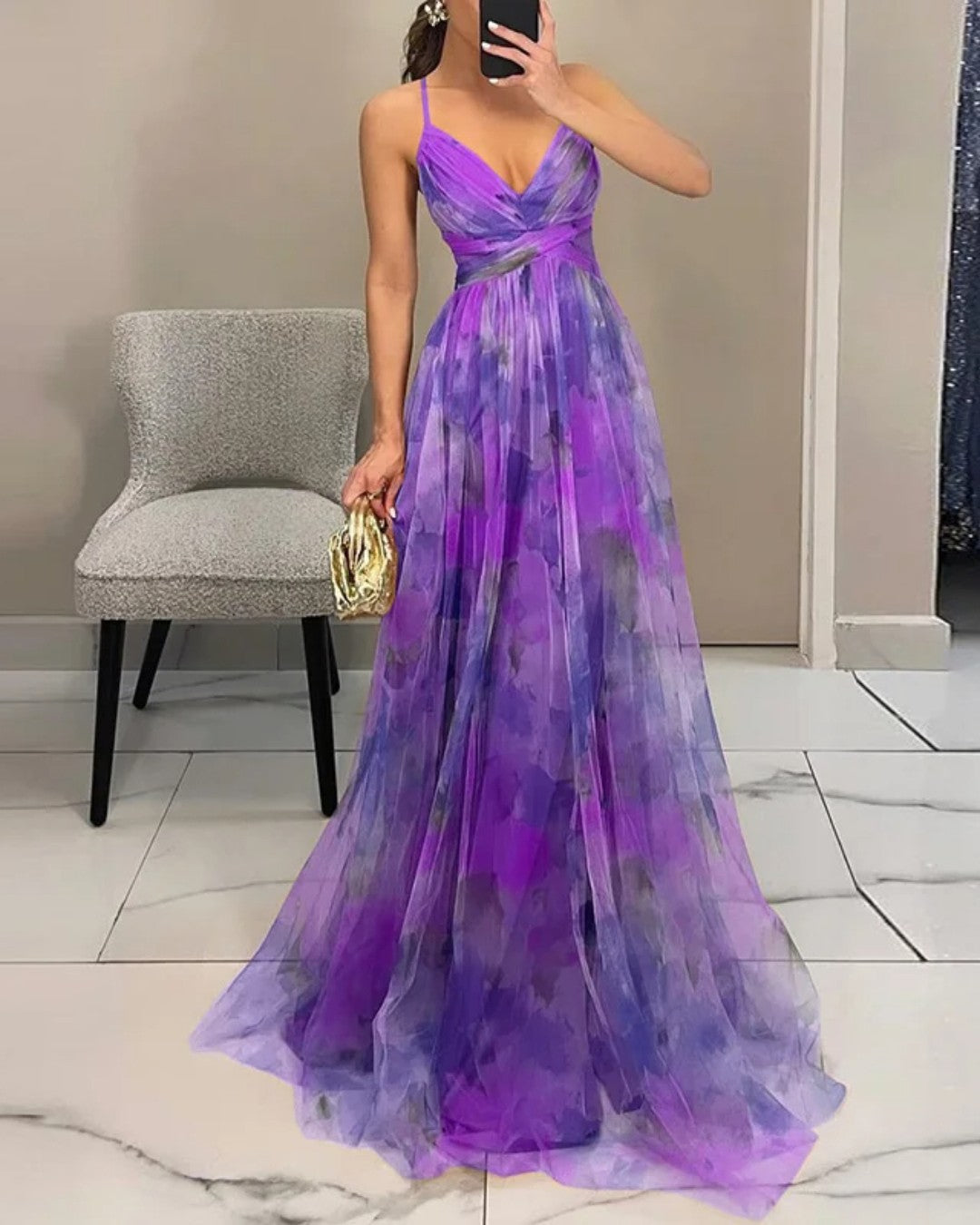 Mandy | Zauberhaftes Maxikleid mit Blumenprint