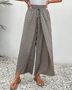 Lisette Hose mit weitem Bein und geometrischem Druck