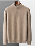 Kaschmir Halbzip Pullover
