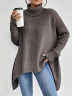 Eleganter Unisex Rollkragenpullover für jeden Anlass Damen