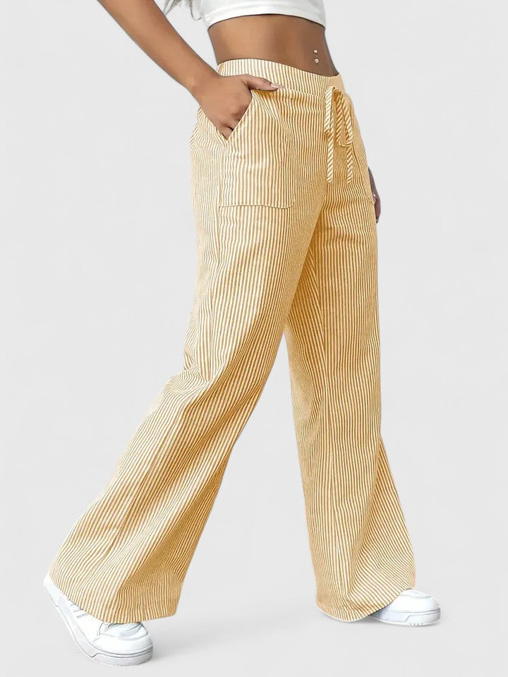 Bequeme Weite Hose mit Eleganten Details