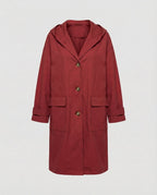 Ines | Klassischer langer wasserdichter Trenchcoat