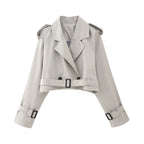 Karla | Stilvoller und vielseitiger kurzer Trenchcoat