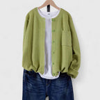Eleganter lässiger Cardigan mit Knöpfen Damen