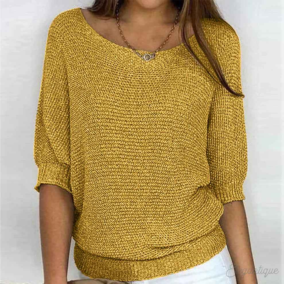 Federleichter Strickpullover Damen